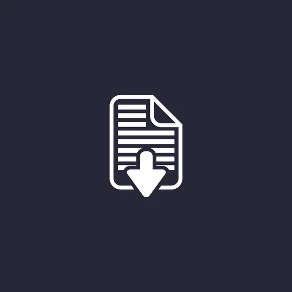 Icono de descargas de archivos — Vector de stock