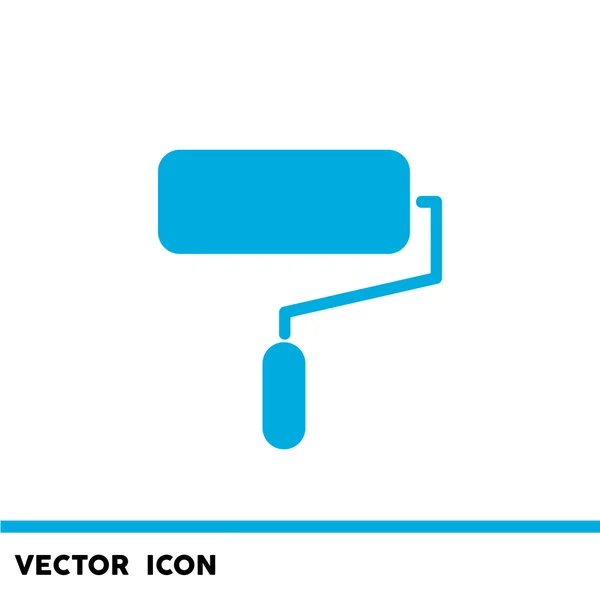 Icono de tela de rodillo de pintura — Vector de stock