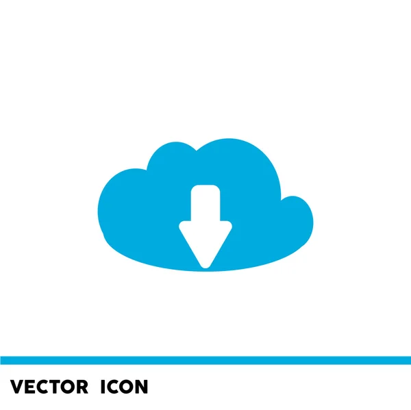 Cloud File Descargar icono — Vector de stock