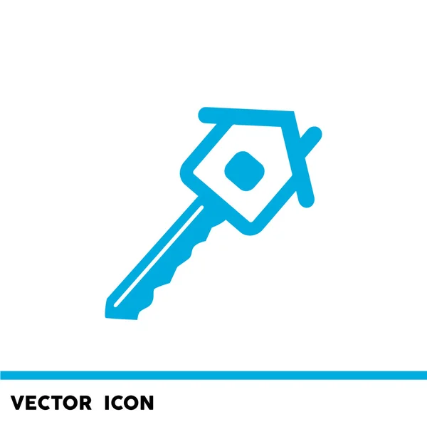 Casa clave icono web — Vector de stock