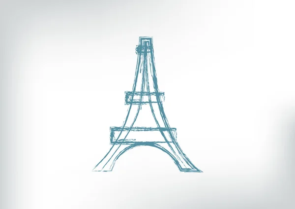 Icône tour eiffel — Image vectorielle