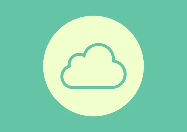 Icona web cloud — Vettoriale Stock
