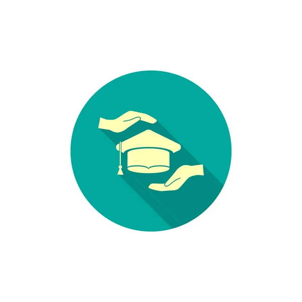 Sombrero de graduación del estudiante — Vector de stock