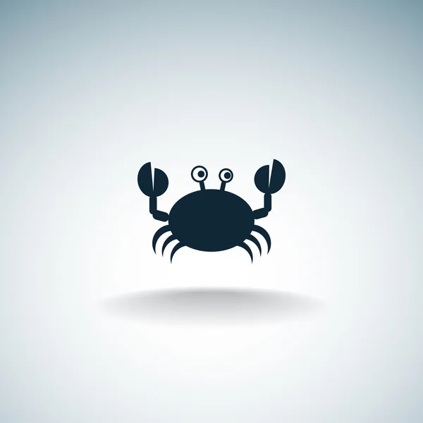 Icône web crabe — Image vectorielle