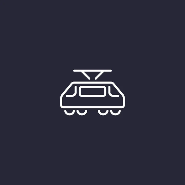 Tram web icon — Stock Vector