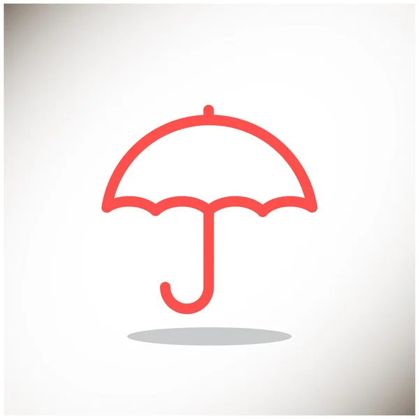 Simple outline umbrella web icon — Stock Vector