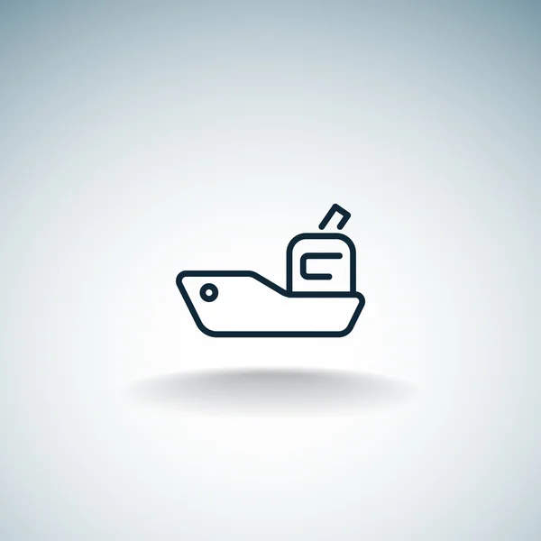 Simple remolcador icono — Vector de stock