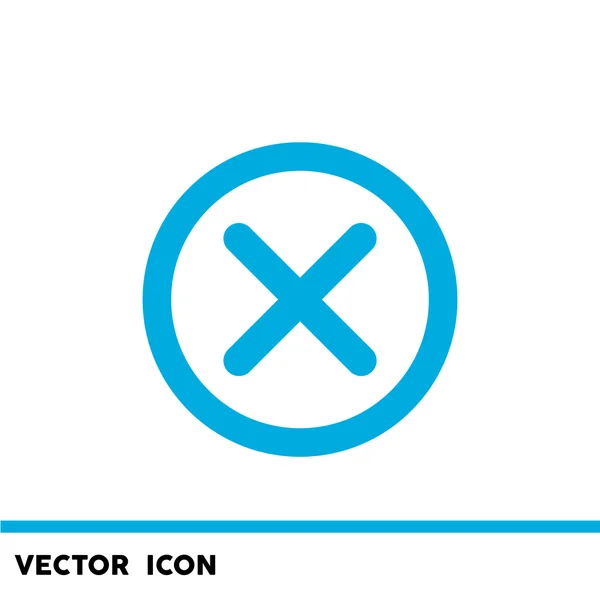 Eliminar símbolo icono web simple — Vector de stock