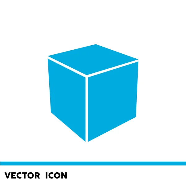 Icône web cube — Image vectorielle