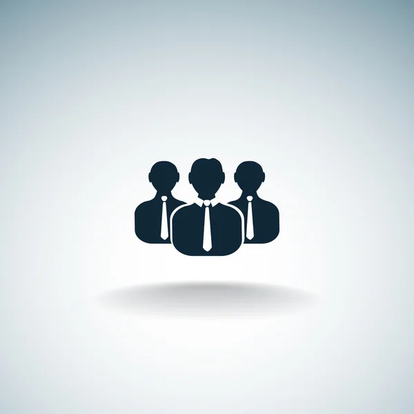 Groupe de personnes icône web simple — Image vectorielle