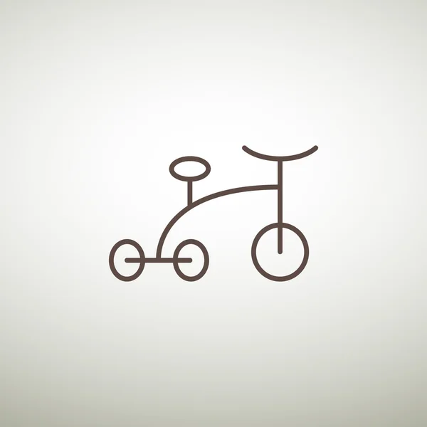 Baby trehjuling ikonen — Stock vektor