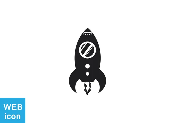 Rocket web icon — Stock Vector