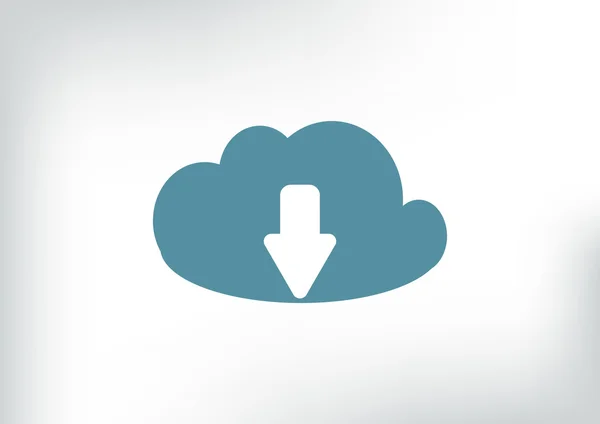 Cloud File Descargar icono — Archivo Imágenes Vectoriales