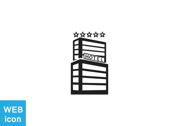 Hotel building icon — Stock Vector