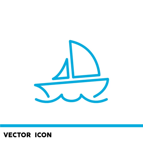 Eenvoudige jacht pictogram — Stockvector