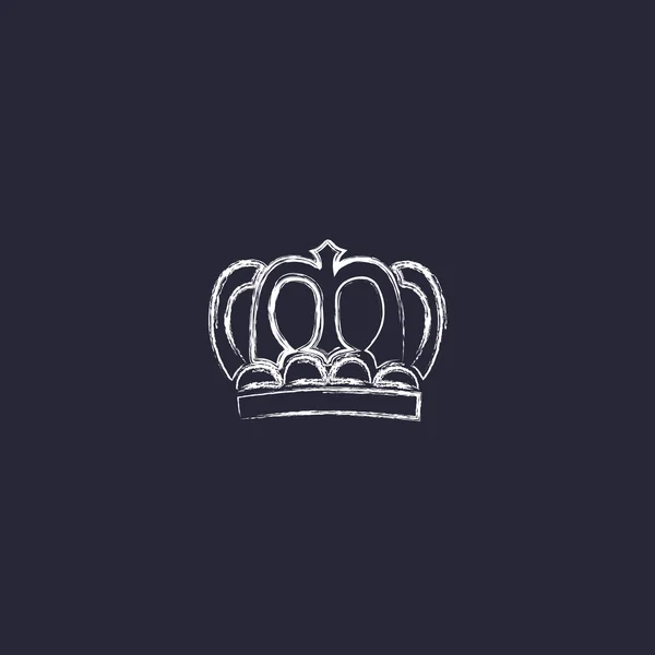 Retro ikona koruny — Stockový vektor