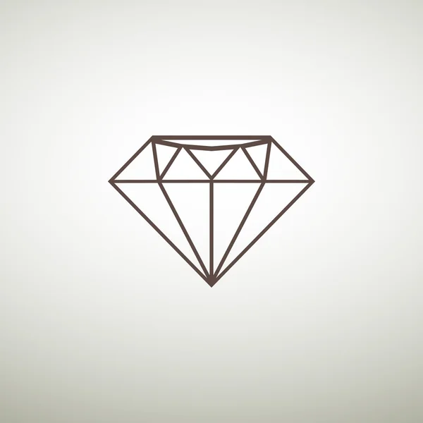 Diamantnettikon – stockvektor