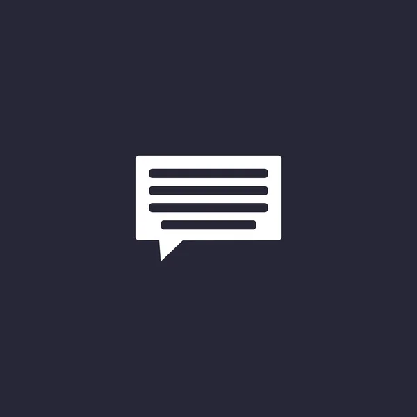 Dialoog zeepbel web pictogram — Stockvector