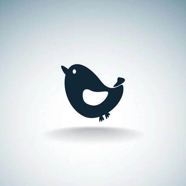 Singing bird simple web icon — Stock Vector