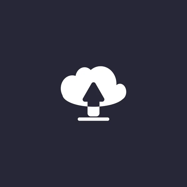 Ikona stahování souborů Cloud — Stockový vektor