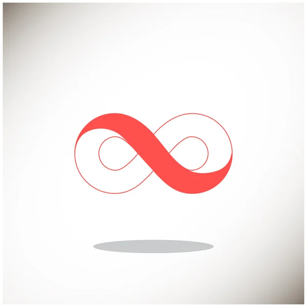 Infinity symboolpictogram web — Stockvector