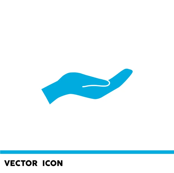Pidiendo icono web mano — Vector de stock