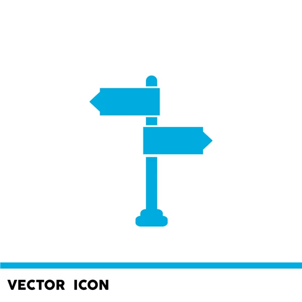 Drogi wskaźnik tkanina ikona — Wektor stockowy