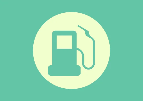 Autorefuelling eenvoudige web pictogram — Stockvector