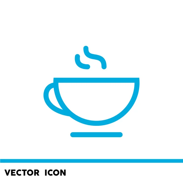 Taça de bebida quente ícone web — Vetor de Stock