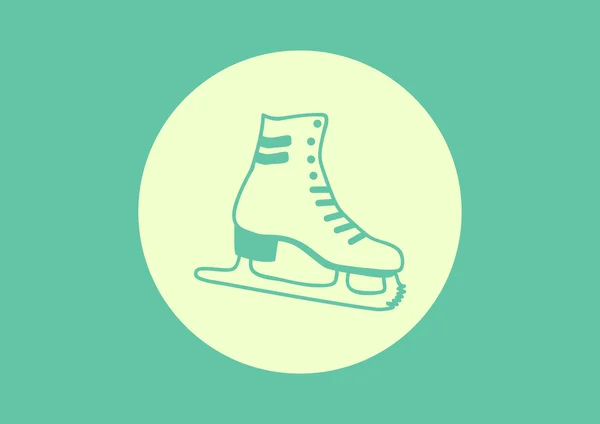 Skate shoe web icon — Stock Vector