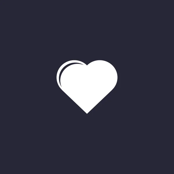 Eenvoudige hart web pictogram — Stockvector