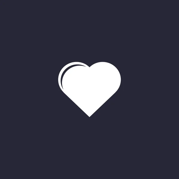 Icono web simple corazón — Archivo Imágenes Vectoriales