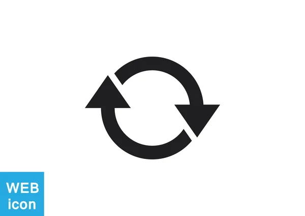 Cercle avec l'icône des flèches — Image vectorielle