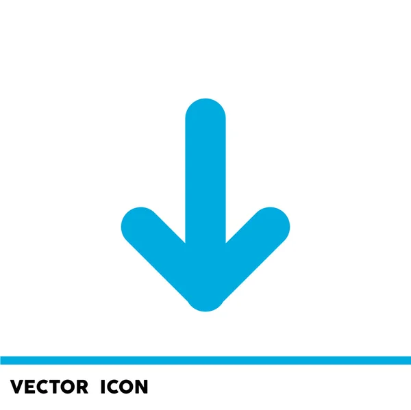 Arrow pointing down icon — Stock Vector