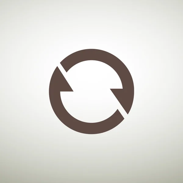 Cerchio con le frecce icona web — Vettoriale Stock