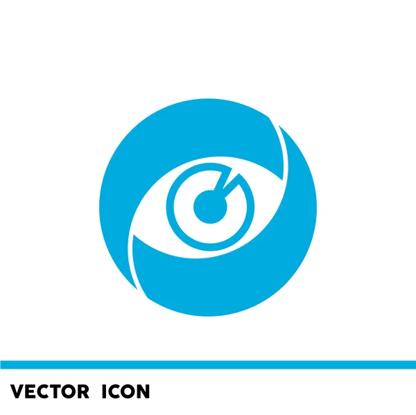 Lente ojo web icono — Vector de stock