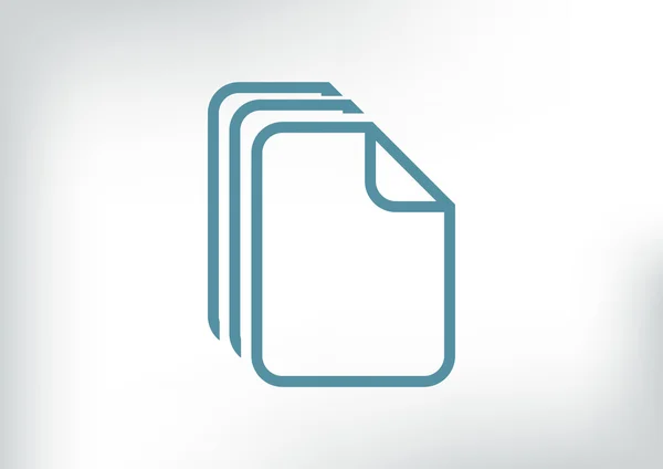 Fichiers ou papiers icône web — Image vectorielle