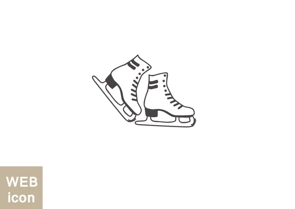 Chaussures de skate icône web — Image vectorielle