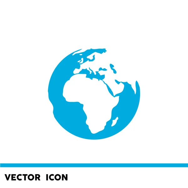 Ícone da web Planeta Terra, ilustração vetorial esboço — Vetor de Stock