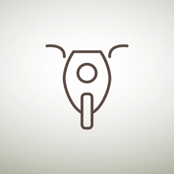 Motorfiets web pictogram — Stockvector