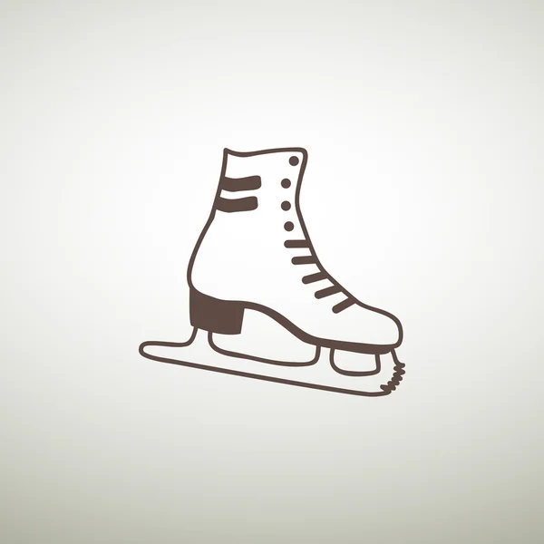 Skate zapato web icono — Vector de stock