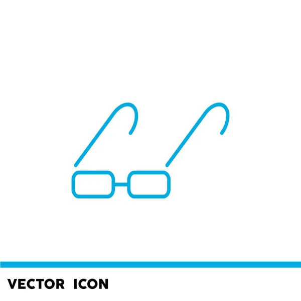 Прямокутні окуляри проста піктограма — стоковий вектор