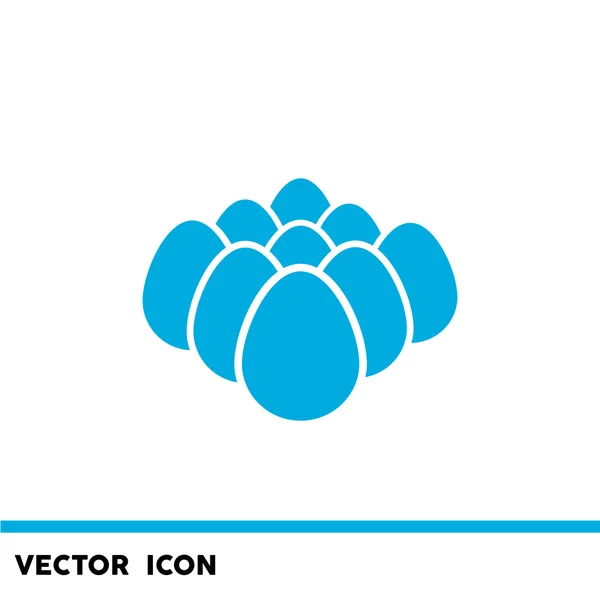 Œufs de poulet simple icône web — Image vectorielle