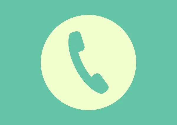 Telefoongesprek web pictogram — Stockvector