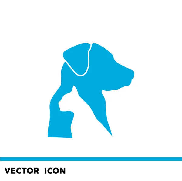 Icono veterinario para perros y gatos — Vector de stock