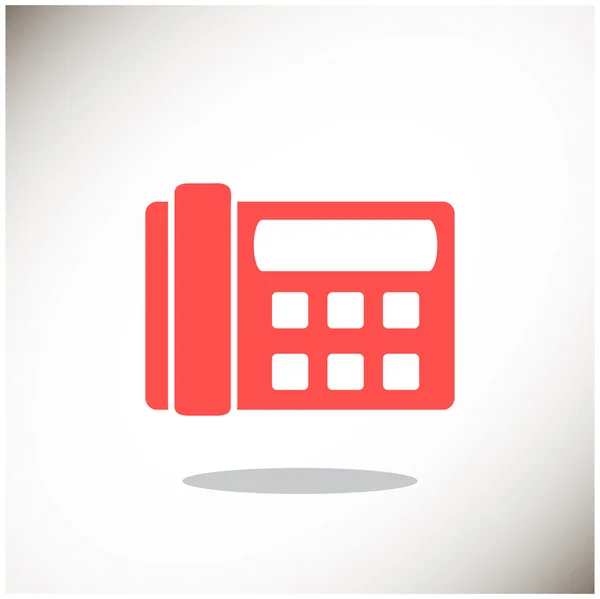 Fax phone web icon — Stock Vector