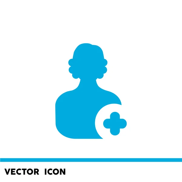 Icono web de añadir contacto amigo — Vector de stock