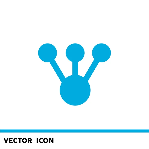 Ícone de web composto molecular — Vetor de Stock