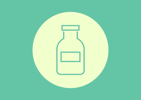 Icono de la botella de medicina — Archivo Imágenes Vectoriales