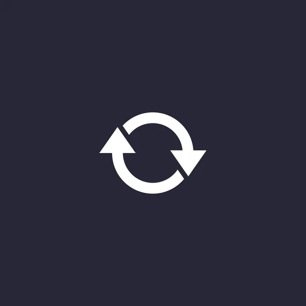 Cirkel med pilar ikon — Stock vektor